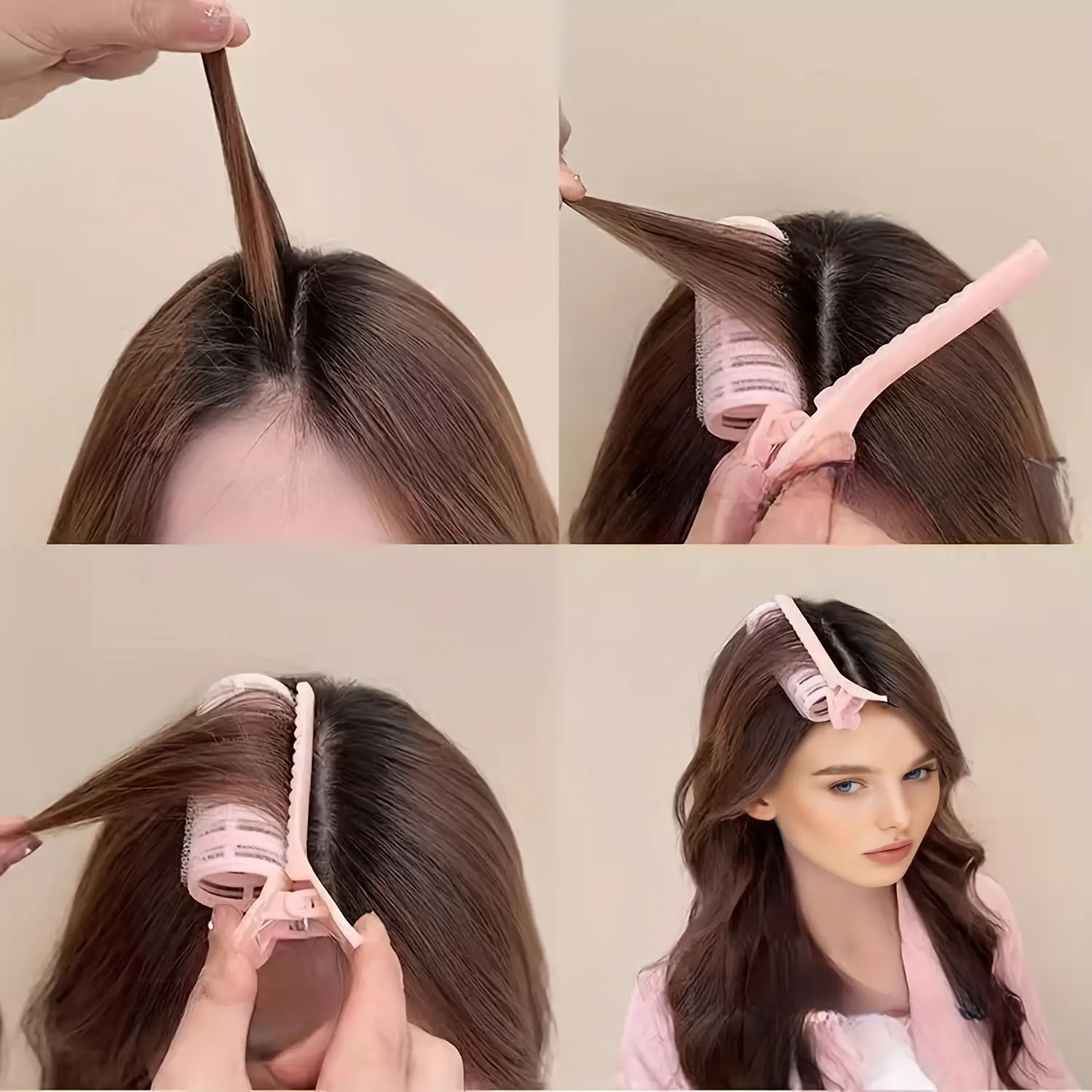 Two-pack root volume clips, hair curlers, volume curlers, root clips, natural and fluffy instant bangs, heatless curlers, heatless DIY styling tools, long and short hair curlers