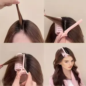 Two-pack root volume clips, hair curlers, volume curlers, root clips, natural and fluffy instant bangs, heatless curlers, heatless DIY styling tools, long and short hair curlers