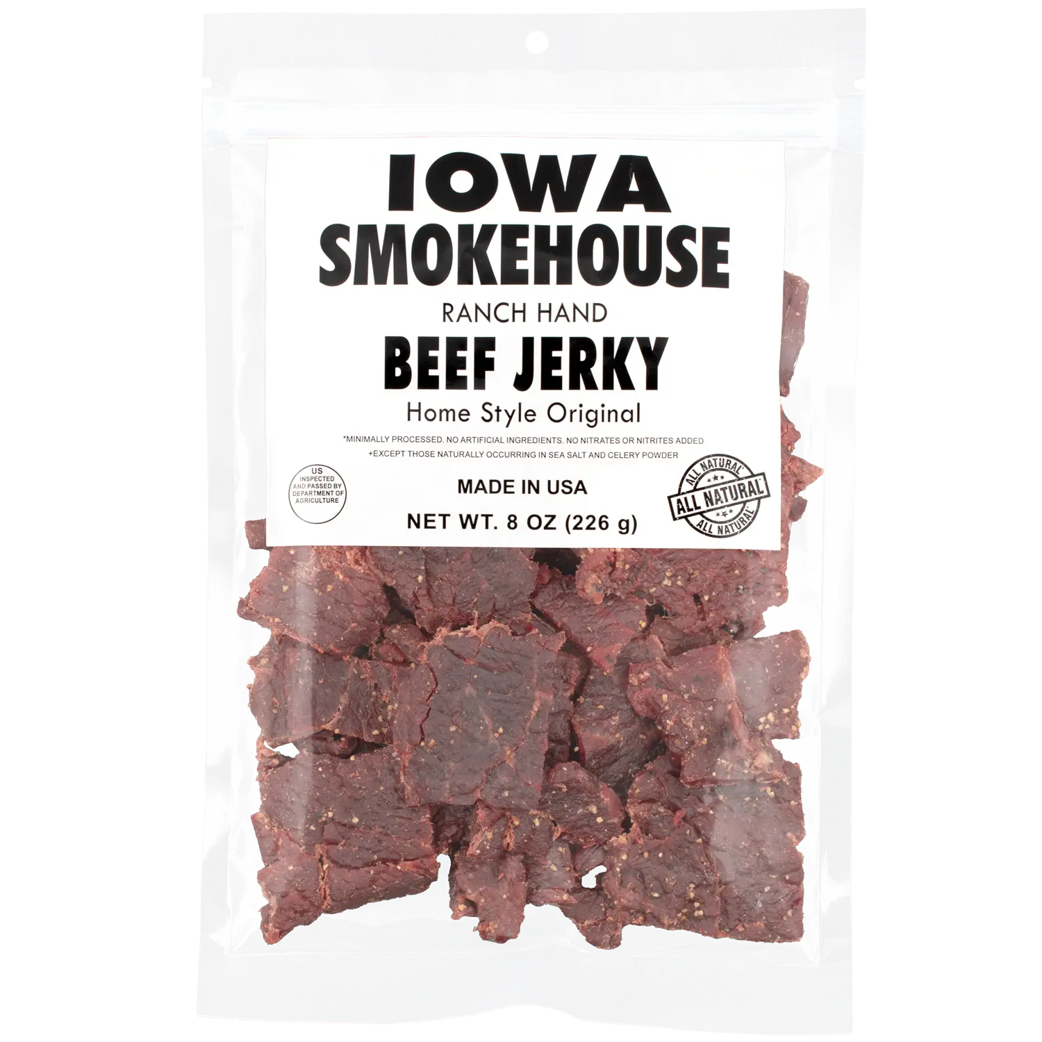 Ranch Hand 8 oz Beef Jerky Home Style Original