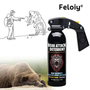 Feloiy Bear Repellent Spray with Pocket, portable and ready-to-use emergency equipment, 16 oz 470ml  with pocket.