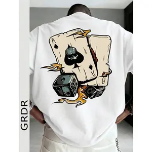 180gGRDR Men's Fashionable Printed Loose Short Sleeve T-Shirt |   Exquisite Design |   Summer Essential |   Easy To Match |   Showcase Your Style