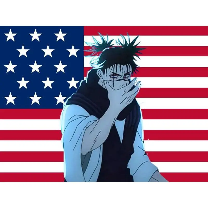 Pink anime Choso Tapestry, Fun Anime JJk Art Prints Poster Wall Decor Tapestry, for Clubs Bars University Dormitories Living Rooms Bedrooms  Decoration Photo Cotton Linen Decorative Light Home Goods Modern Stripe Design,family,uv,last,suitable