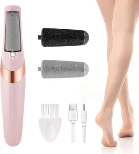 Rechargeable Electric Callus Remover for Feet, 2 Gears Foot Callus Remover with 2 Replaceable Rollers, Portable Foot File Callus Remover for Smooth Heels at Home or Travel