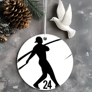 Christmas Ornaments Mlb 24 Hitting Tips Swingman Decor Family Acrylic Tree Circle New Year X-Mas Gift For Friends Holiday