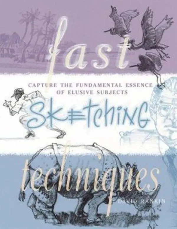 USED Book - Fast Sketching Techniques by David J. Rankin (Paperback) - english