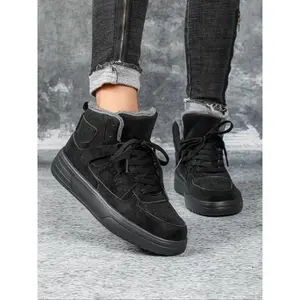 Women'sFashionableHighTopSneakers,CasualComfortableBreathableSportsShoes,FemaleAll-matchRoundToeSkateShoesforDailyWear