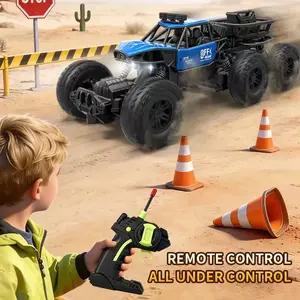 Alloy Remote Control Car Toy Four-Wheel Drive Six-WheelClimbing Car for Boys Off-Road Electric Car with IndependentSuspension and Strong Power