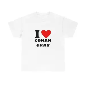 I Love Conan Gray Cotton T-Shirt - Trendy Unisex Tee For Music Fans