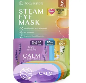 Body Restore Heated Eye Mask for Dry Eyes 5 Pack – Mothers Day Gifts for Mom, Self Heating Warm Compress, Birthday Gifts for Women, Relaxation – Variety