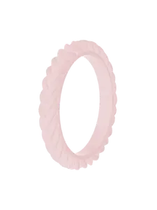 Women's Stackable Braid Silicone Ring