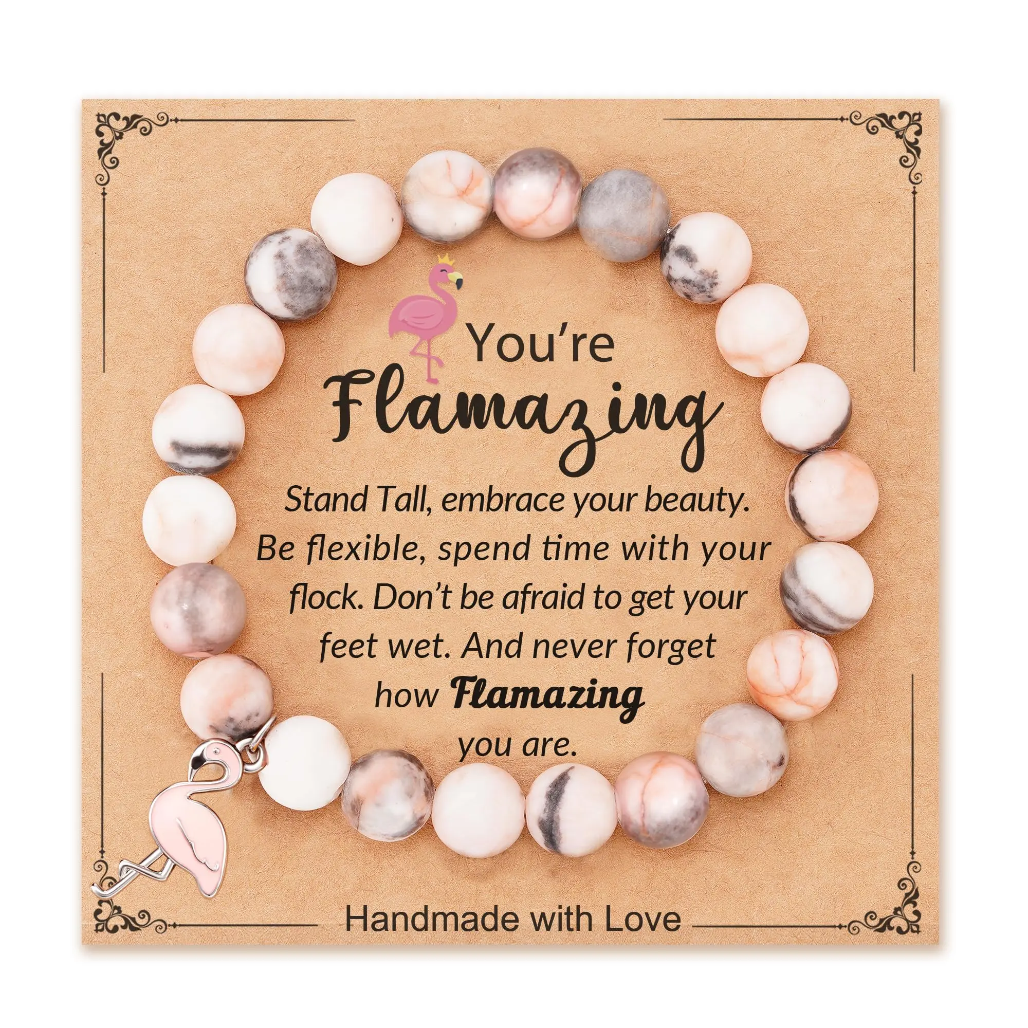 "You're Flamazing Flamingo Bracelet Gifts For Women Girls Birthday Christmas Thanksgiving's Day Halloween Gifts