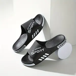 Unisex Soft PVC Sole Slides - Comfortable Non-Slip Footwear, Shoe with Toe Design - Indoor Flipflop for Leisure, 2 Key Outdoor Scenarios (Beach, Summer Activities) - Versatile Indoors Slippers