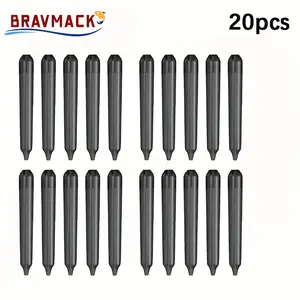 20pcs high-buoyancy anti-entanglement fishing accessories float tubes made of durable transparent material suitable for catching