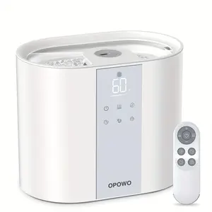 Bedroom Humidifier, Baby and Plant Cool Mist Humidifier, 5.5L(1.45 Gallon) Top Inflatable Humidifier, Suitable for Diffuser with Essential Oil, Sleep, Timer, Automatic Shutdown, Touch and Remote Control