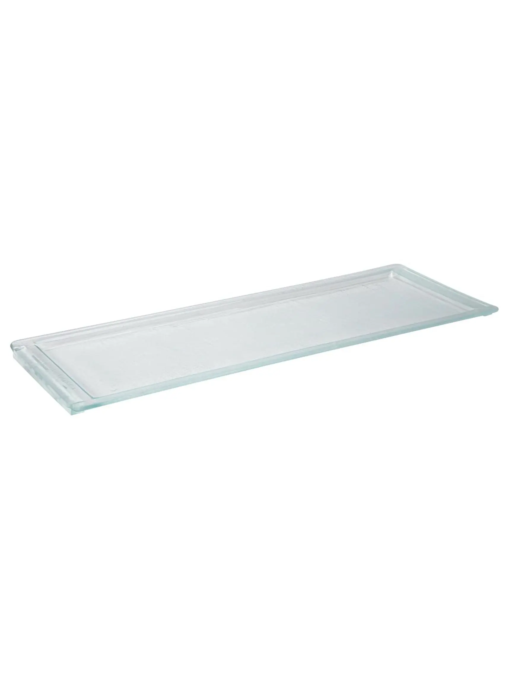 Rosseto GLS062CC Large Size Crystal Glass Rectangular Serving Platter with Rimmed Edge, Ideal for Table Service