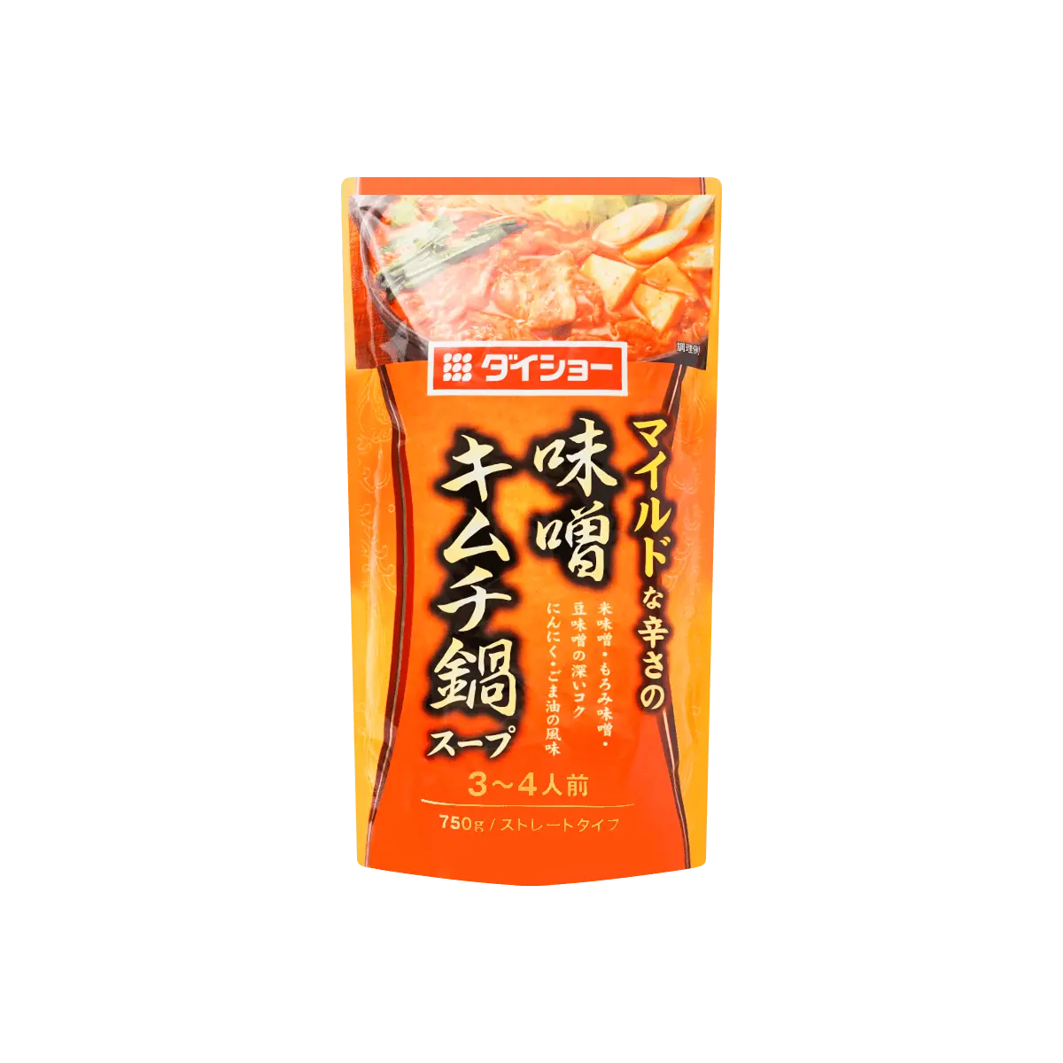DAISHO Kimchi Miso Hot Pot Soup Base - Authentic Japanese Flavor, 750g (Serves 3-4)