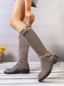 Women's High Heel Short Boots, Elastic Stretch Knight Boots, American Vintage Style, Fall Winter Series, Sizes 36-43, Pull On Boots