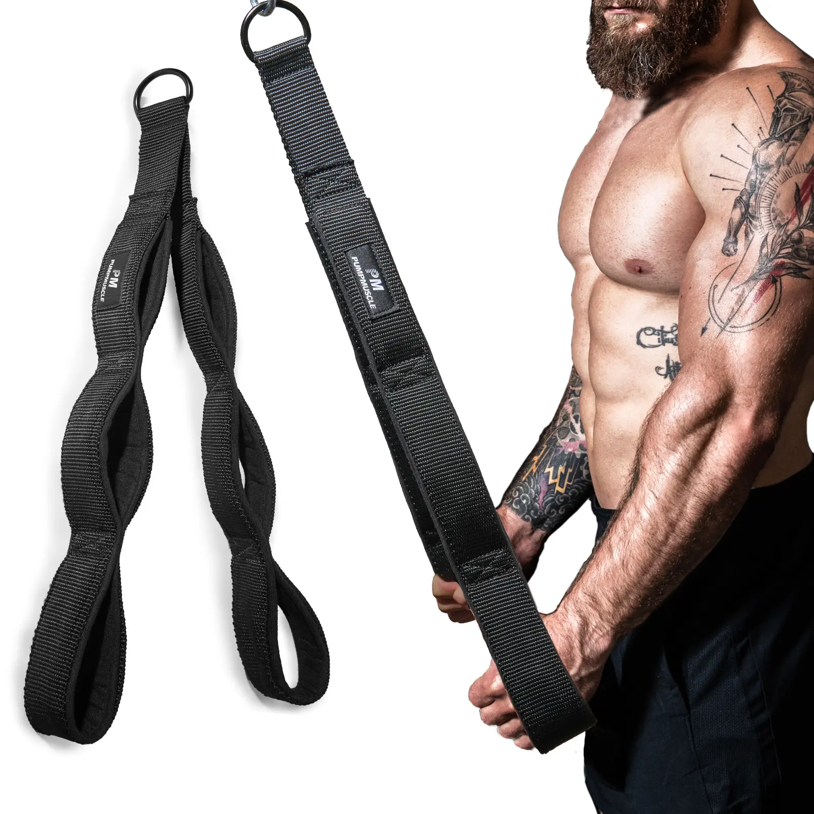 Heavy-Duty Tricep Rope Cable Attachment Handles, Greater Range of Motion, Thickened Design for Comfort, Ideal for Professional Gyms, Fitness Equipment, Workout Equipment, Gym Accessories
