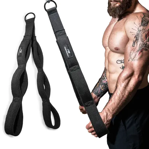 Heavy-Duty Tricep Rope Cable Attachment Handles, Greater Range of Motion, Thickened Design for Comfort, Ideal for Professional Gyms, Fitness Equipment, Workout Equipment, Gym Accessories