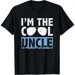 Cotton I'm The Cool Uncle Shirt Gifts T-Shirt