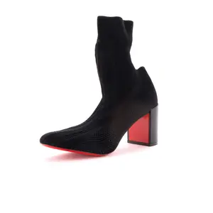 Pre-owned Christian Louboutin Women's Beyonstage Sock Boots Mesh by Rebag