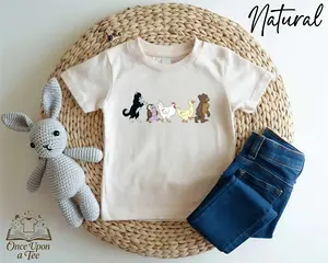 Little Bear Youth T-Shirt, Animal Lover Shirt, Cute Animal Friends Shirt, Matching Family Tee