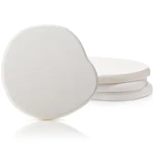 Diatomaceous Earth Coaster - Coasters Set of 4，Unique Coasters，Absorbent Coasters for Drinks，Modern Coasters，Coaster for Desk，Instant Dry Stone Coasters，Drink Coasters Absorbent (4, White)