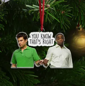 [Arrive After Christmas] Shawn & Gus Psych TV Show Christmas Ornament, Gift For Fan, Xmas Gift