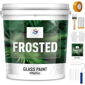 Frosted Glass  35 Fl Oz Window   Frosted Glass  Kit   Frost Paints for Window  Film Windows Frosting for  Bathroom Kitchen Office Window Frosting