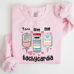 Nurse Sweatshirt - Funny Medical Love Design Valentine’s Day Gift For Nurses