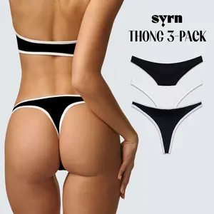 SYRN Mid Rise Thong 3-Pack