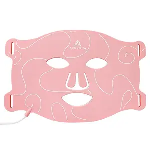 Aphrona Light Facial MilkyWay Silicone 7 Comfortable Soft Flexible Hands-Free Gift for Daily Glow Radiant Skin Repair Care with Eye Pad Infrared Light Therapy 432 Cordless Repairing Rechargeable Multi-Color LED Face Mask