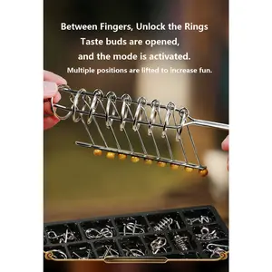 Nine Linked Rings - Chinese Classical Casual Puzzle Toy