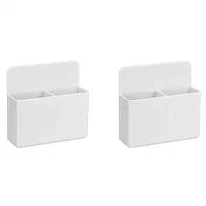 2X Magnetic Dry Erase Marker Holder, Pen and Eraser Holder for Whiteboard, Magnetic Pencil Cup Storage Organizer