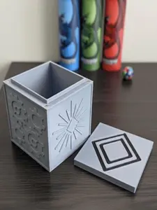 3D Printed MTG EDH Eldrazi Mana Deck Box, Artifacts Magnetic Box, Gaming Gift, Fantasy Tabletop Storage