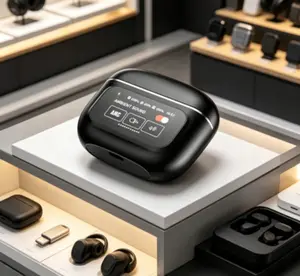 Yx30 Anc Tws Earbuds With Bluetooth 5.3 Connection, Touch Screen Control, Led Digital Power Display, Built In Noise Reduction, Stereo Sound In-ear Headphones With Jl Chipset For Sports And Daily Use