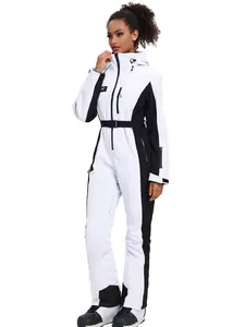 YEEFINE Women's Ski Suit One Piece Jumpsuits Snowsuits Waterproof Winter Snow Snowboarding Suits