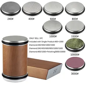 Roller Knife Sharpening Kit, Simple Kitchen Grinding Accessories Set, Includes 15° & 20° Angles, Detachable Whetstone, Ideal for Home & Outdoor Use