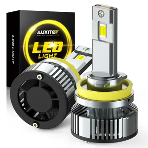 AUXITO H11 H9 H8 LED Bulbs Fog Light Bulbs,Headlight Bulbs, 900% Brightness 6500K Cool White, CSP LED Chips Fog Lamps Replacement, Play and Plug, Pack of 2