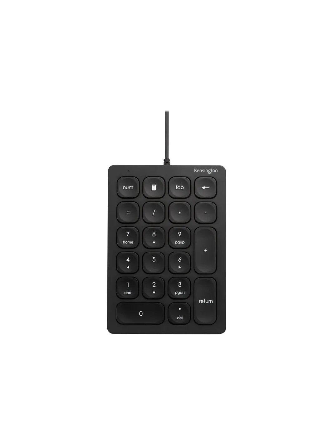 Kensington K79820WW Compact Form Silent Switch Numeric Keypad, 21 Scissor Keys, Plastic Body, Num Lock Indicator, USB-A Connector for Wired PC Input