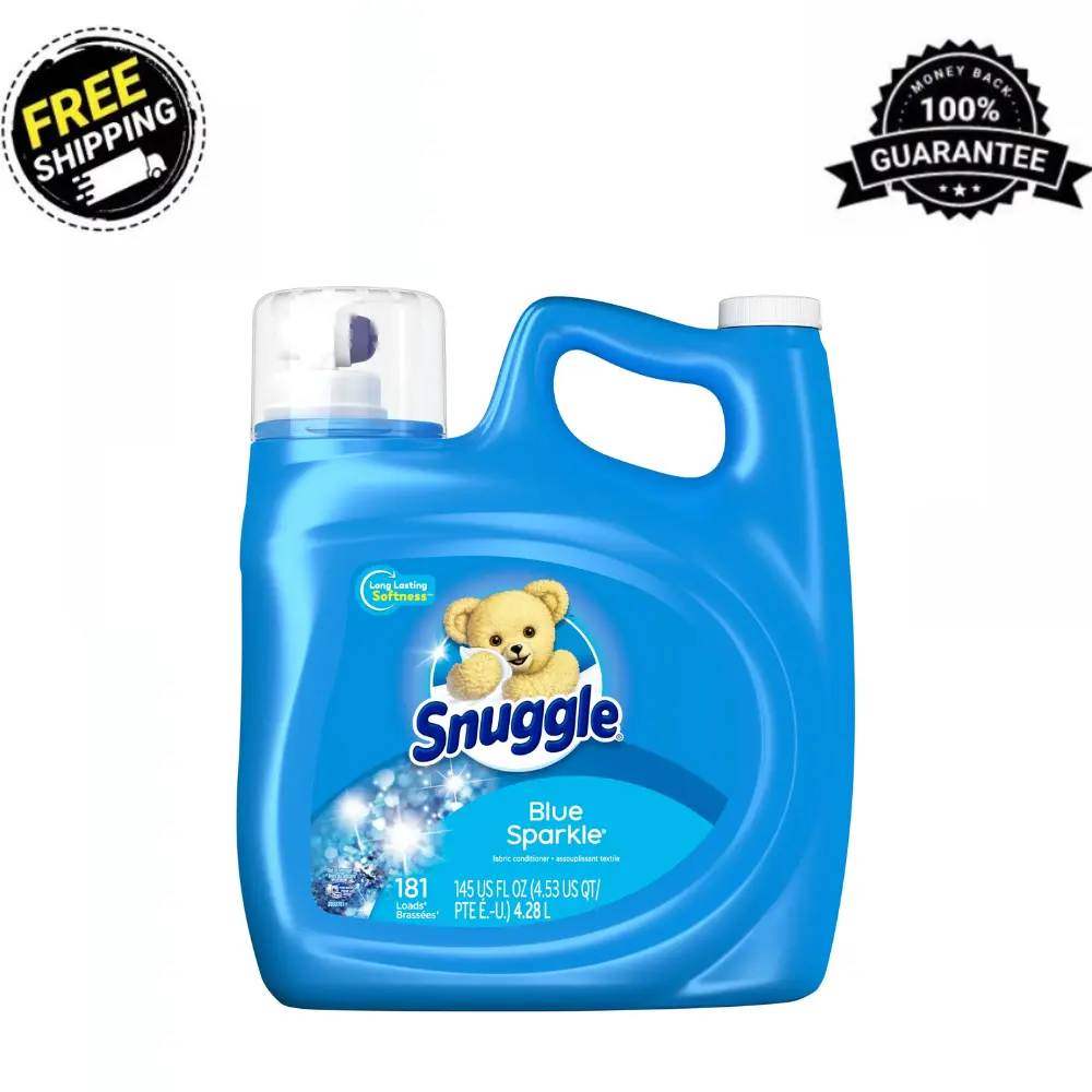 Snuggle Liquid Fabric Softener, Blue Sparkle, 145 oz, 181 Loads