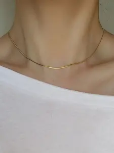 Minimalist Elegant Matching Necklace, Summer 2024 Trendy Stainless Steel Chain Necklace for Women for Gift, Dainty Jewelry for Daily Wear, Fashion Jewelry Party, Fashion Accessory Necklace