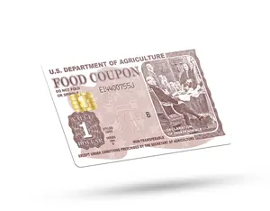 1 food stamp coupon for debit card sticker