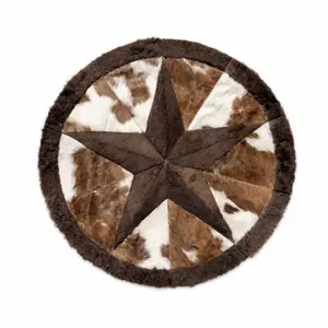 Bison Round Rug | Hair-On with Cowhide  – 3.5’ Pick and Get