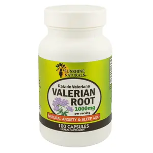 Sunshine Naturals Valerian Root 1000 mg 100 Capsules