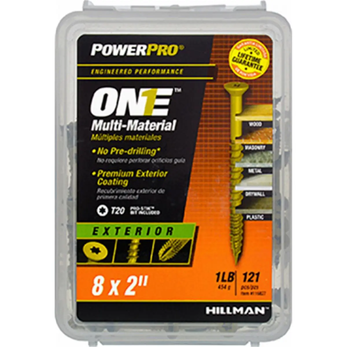 powerpro #8 x 2 in. Bronze Multi-Purpose Screws, Flat Head Star Drive, Self-Drilling for Exterior Wood, Metal, and Drywall Construction, 126-Pack with Bit, Construction Tools, Hardware, Home Repair Tools, Plastic, Bronze Epoxy