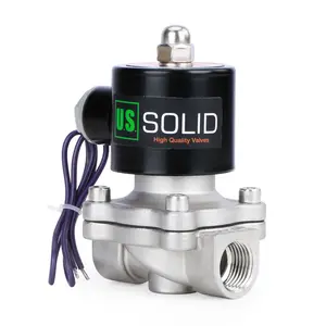 U.S. Solid 3/4" Stainless Steel Electric Solenoid Valve 12VDC VITON NC