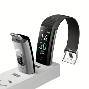 Smart Fitness Tracker Wristband, Step Counting Sleep Monitor Pedometer with Message Alerts, Stylish Breathable Strap Compact Design Durable Wearable for Men Women