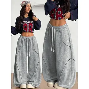 Women's Autumn Streetwear Casual Comfort Straight Pants, Loose-Fitting Fashion Trendy Sportswear, Hip-Hop School Youth Holiday Wear, Casual Fashion Trousers