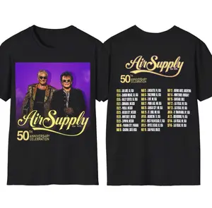 Air Supply 2026 Tour Two Side Unisex Shirt, 50th Anniversary Celebration Tour merch